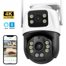 9MP 4K HD WiFi IP Camera Outdoor PTZ Cam Auto Tracking 8MP Security Video CCTV