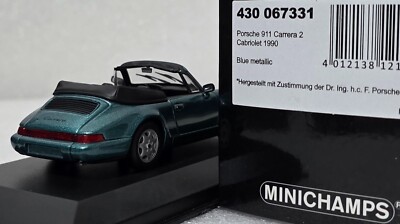 ミニカー Porsche 964 Carrera 2 Cabriolet 1/43 Porsche 911 (996) Carrera 4s Cabriolet 2003 Blue 1:43