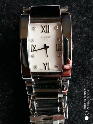 RELOJ TISSOT ACERO  DE SEÑORA,  DIAMONDS EN ESFERA.  MODELO GENEROSI T007309A