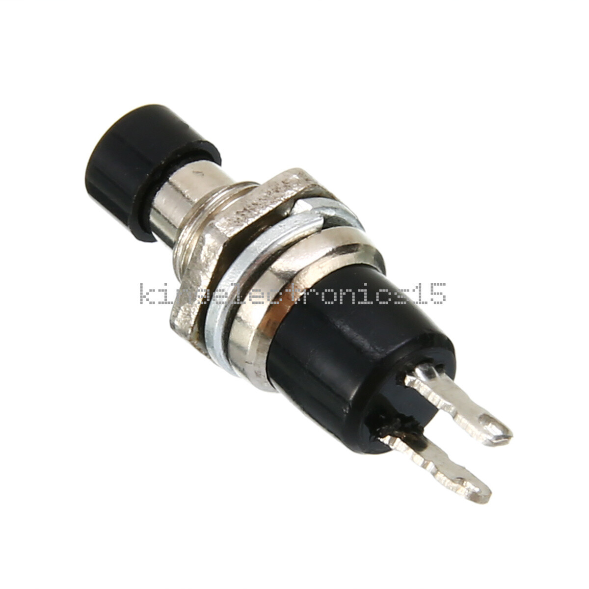 10PCS PBS-110 ON/OFF Push button Black Mini Lockless Momentary Switch ...