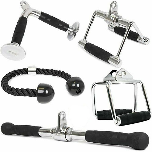 Triceps Pull Down Attachment Cable Machine Accessories Handle Set for Home Gym - Picture 12 of 16