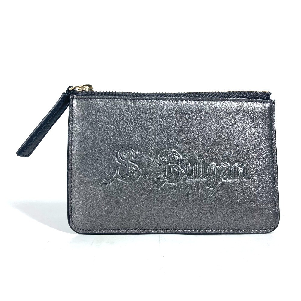 BVLGARI S.bvlgari logo Wallet Coin Compartment with key ring coin purse |  eBay Australia