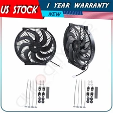 Radiator Condenser Cooling Fan Universal 14" For 2009 2010-2015 Hyundai Genesis