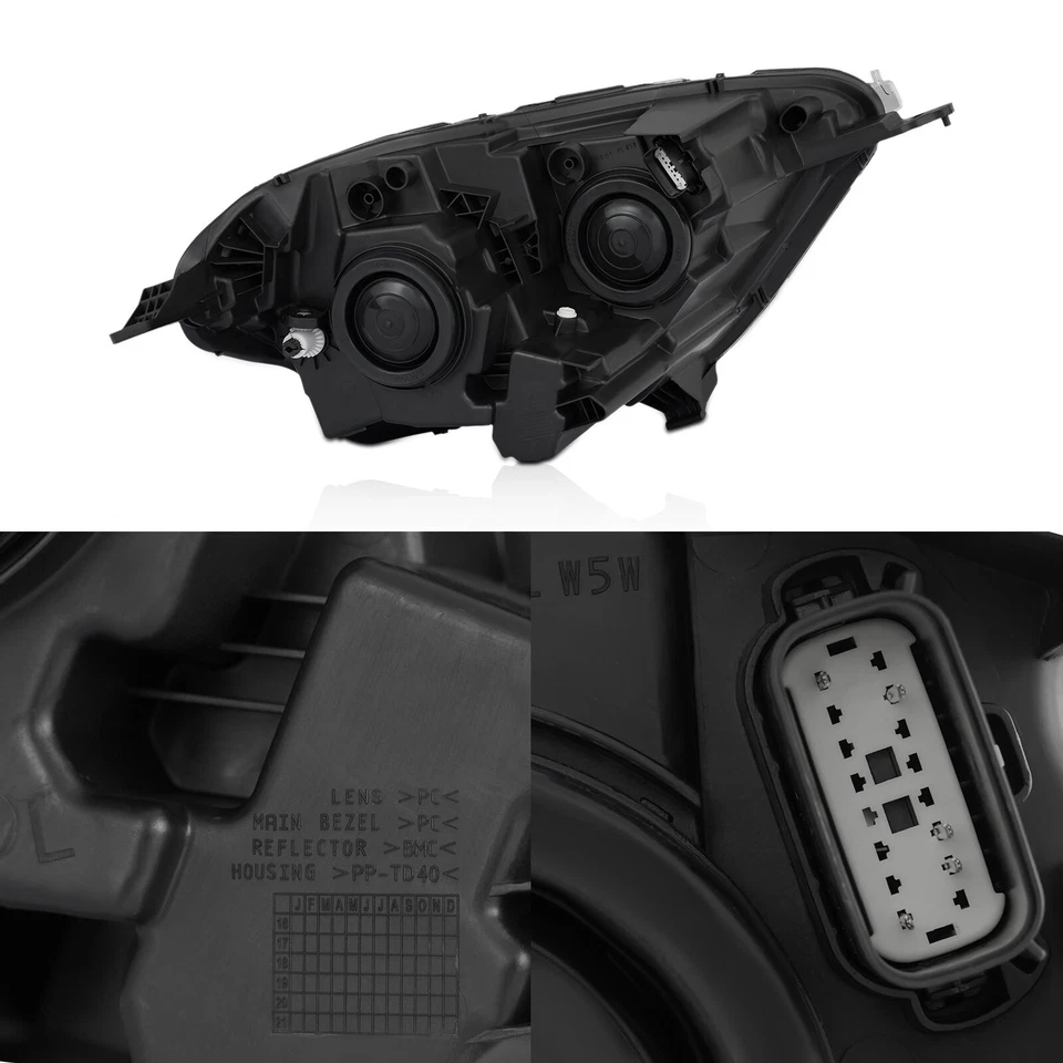 PARA FORD ECOSPORT 2018-2022 FAROS CON BOMBILLAS HALÓGENAS ÁMBAR LADO DEL CONDUCTOR Foto 2 de 4