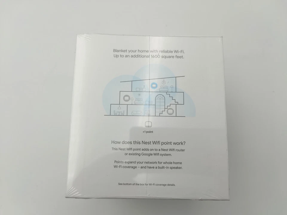 Google Nest Wifi Add-on Point Smart Speaker Google Assistant (US Version) - Image 4 of 4