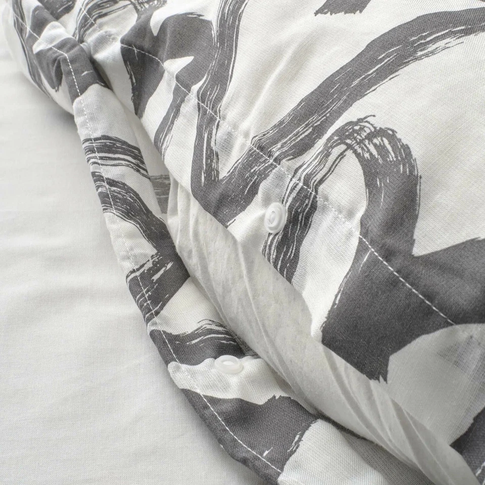 NUEVA Funda Nórdica Ikea LYKTFIBBLA Queen + Fundas de Almohada Foto 3 de 4