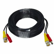 65ft BNC Video and Power Cable for Security System Samsung Swann Night Owl ETC