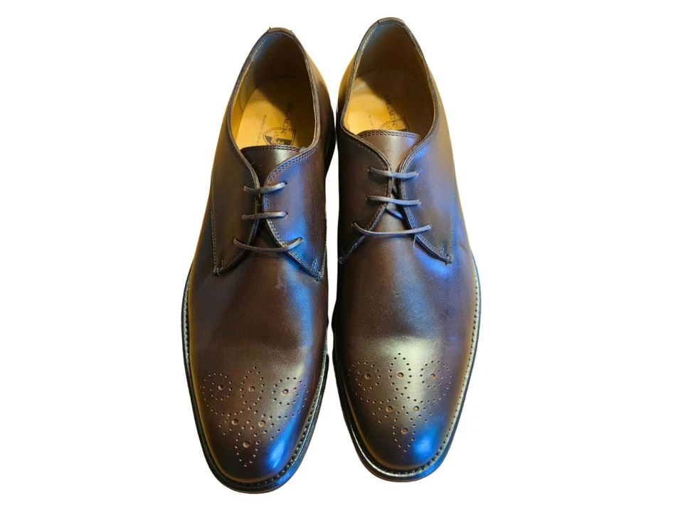 Черные коричневые мужские модельные туфли 1826 размер 13 с плавающим медальоном коричневые 2018–829 - Изображение 4 из 4