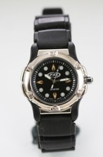 Fossil FSL Watch Men Plastic Stainless Steel 100m Rubber Black Battery Quartz