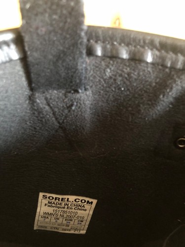 SOREL SLIMPACK TALL 7 EQUESTRIAN Riding Rain Boot Women BLACK RARE Buckle Knee - Picture 11 of 11