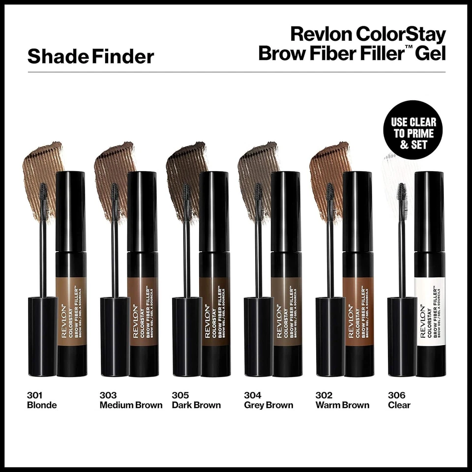 Revlon ColorStay Brow Fiber Filler, Longwearing & Volumizing Waterproof Eyebrow, - Image 2 of 4