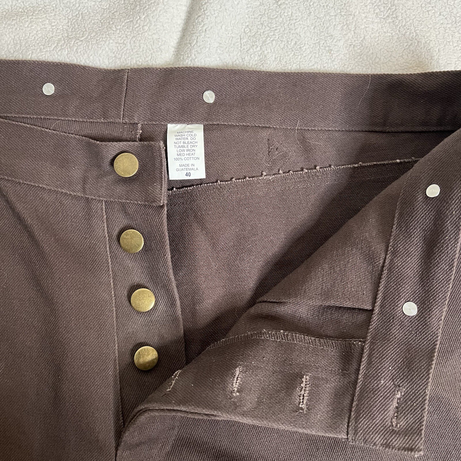Frontier Classics Pants Button Fly Brown Canvas B… - image 3