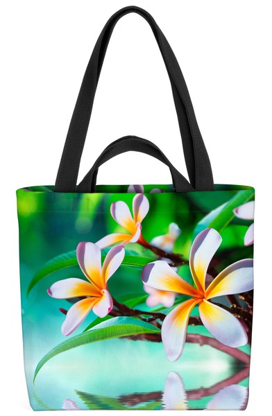 Zen Garten Frangipani Blume Tasche Garten Wellness Kosmetik BlüTen Spa Teich So-image