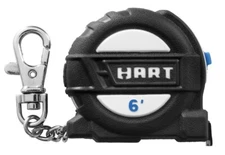 Hart 6' Keychain Tape Measure Includes Carabiner Clip *NEW*