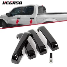 For 2015-2020 Ford F150 F250 F350 Gloss Black Look 4 Door Handle Covers F-150