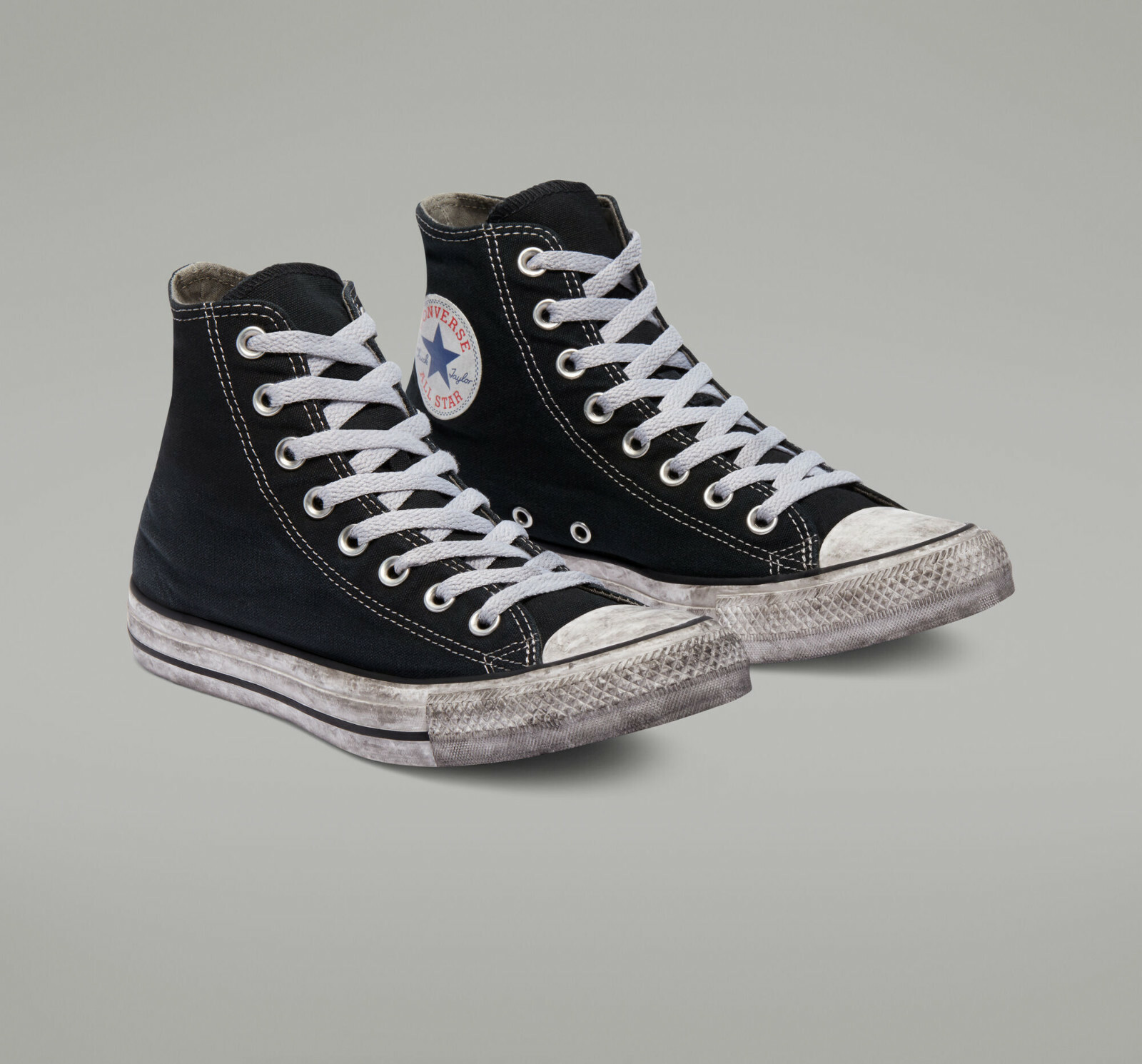 Converse Chuck Taylor All Star Canvas Smoke High Top Shoes Black | eBay