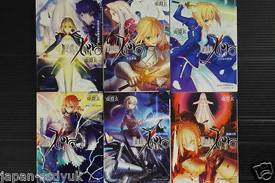 JAPAN novel LOT: Fate/zero vol.1~6 Complete Set (Seikaisha Bunko Version)