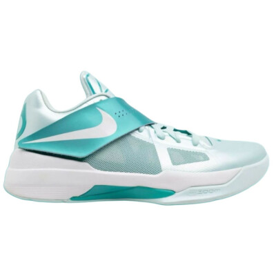 Nike KD 4 Basketball Shoes Unisex Low-Top Silver Green