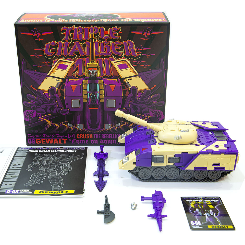 DX9 D-08 Gewalt / Blitzwing / ブリッツウィング似 D08 Gewalt | DX9 Toys 3rd Party Collectible Figure | TFSource