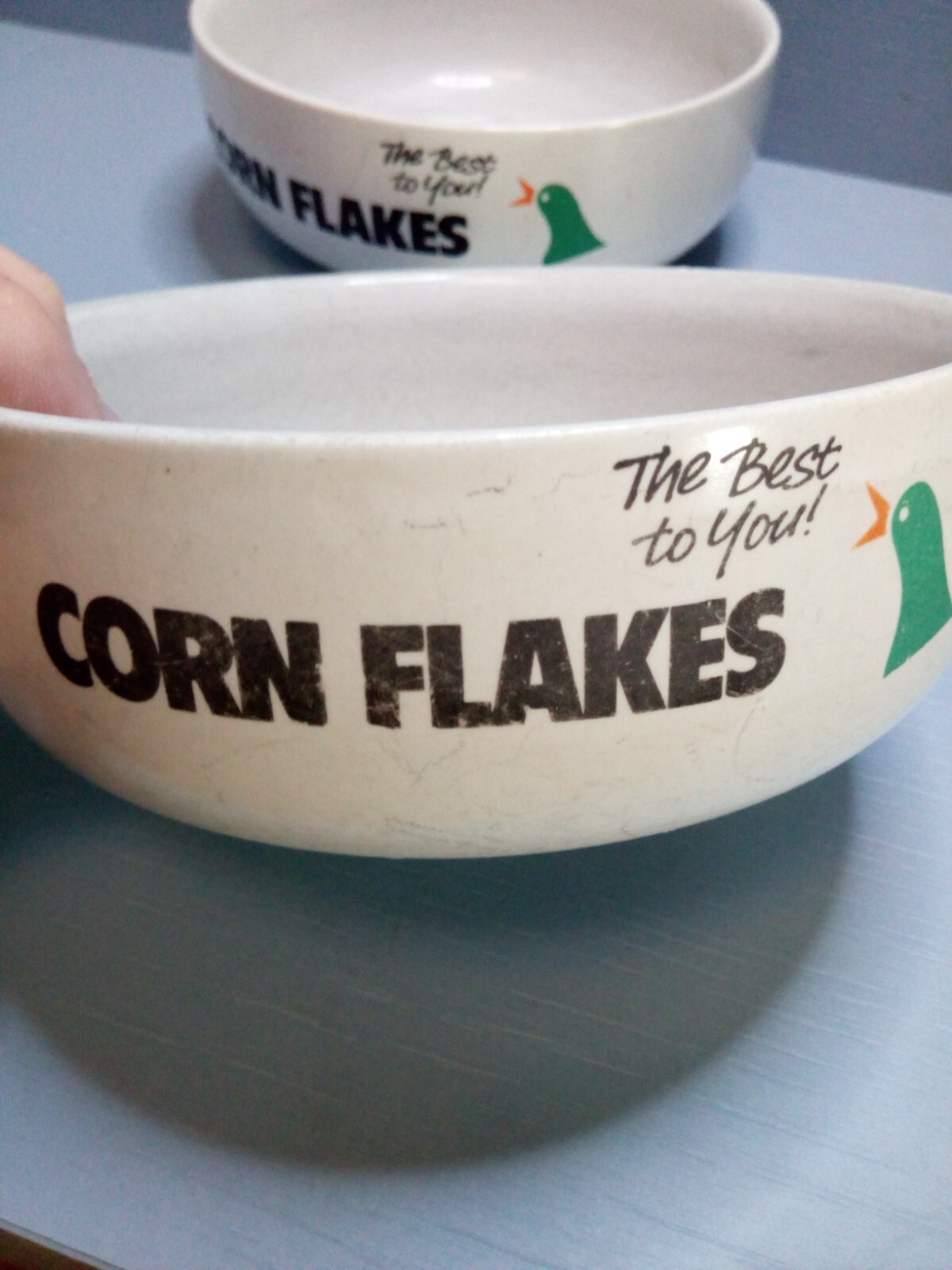 Vintage Kelloggs Cereal Bowls... Corn Flakes, Rice krispies, Fruit and