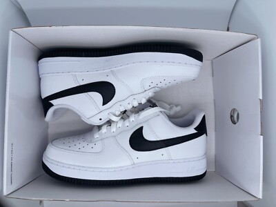 Nike Air Force 1 Low Sneaker White/Black Women's Size 10 Mens 8.5