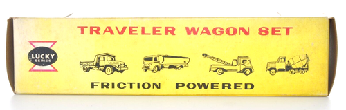 Rare Vintage Ichimura Shoten Lucky Series Friction U-HAUL Traveler Wagon Set JPN - Bild 22 von 24