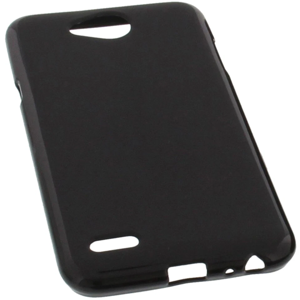 Custodia per LG X Power 2 Custodia Cellulare TPU Gomma Custodia Nera - Immagine 3 di 4