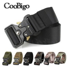 Military Tactical Belt Quick Release Metal Buckle Waistband Training Strap