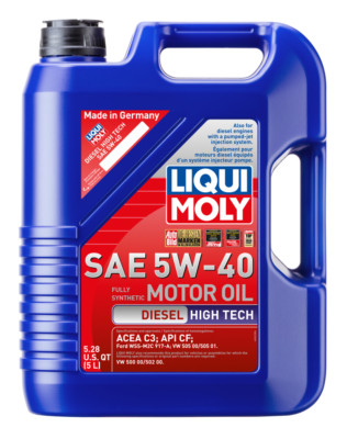 LIQUI MOLY 5L Diesel High Tech Motor Oil 5W40