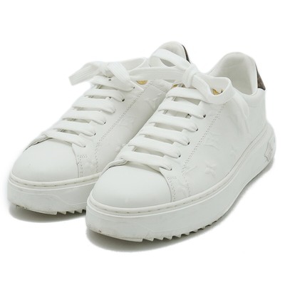 LOUIS VUITTON Time Out Line Monogram Sneakers Shoes #36 1/2 