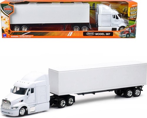 Peterbilt 387 Truck with Dry Goods Trailer Long Haul Trucker Series 1/43 New Ray - 第 3/4 張圖片
