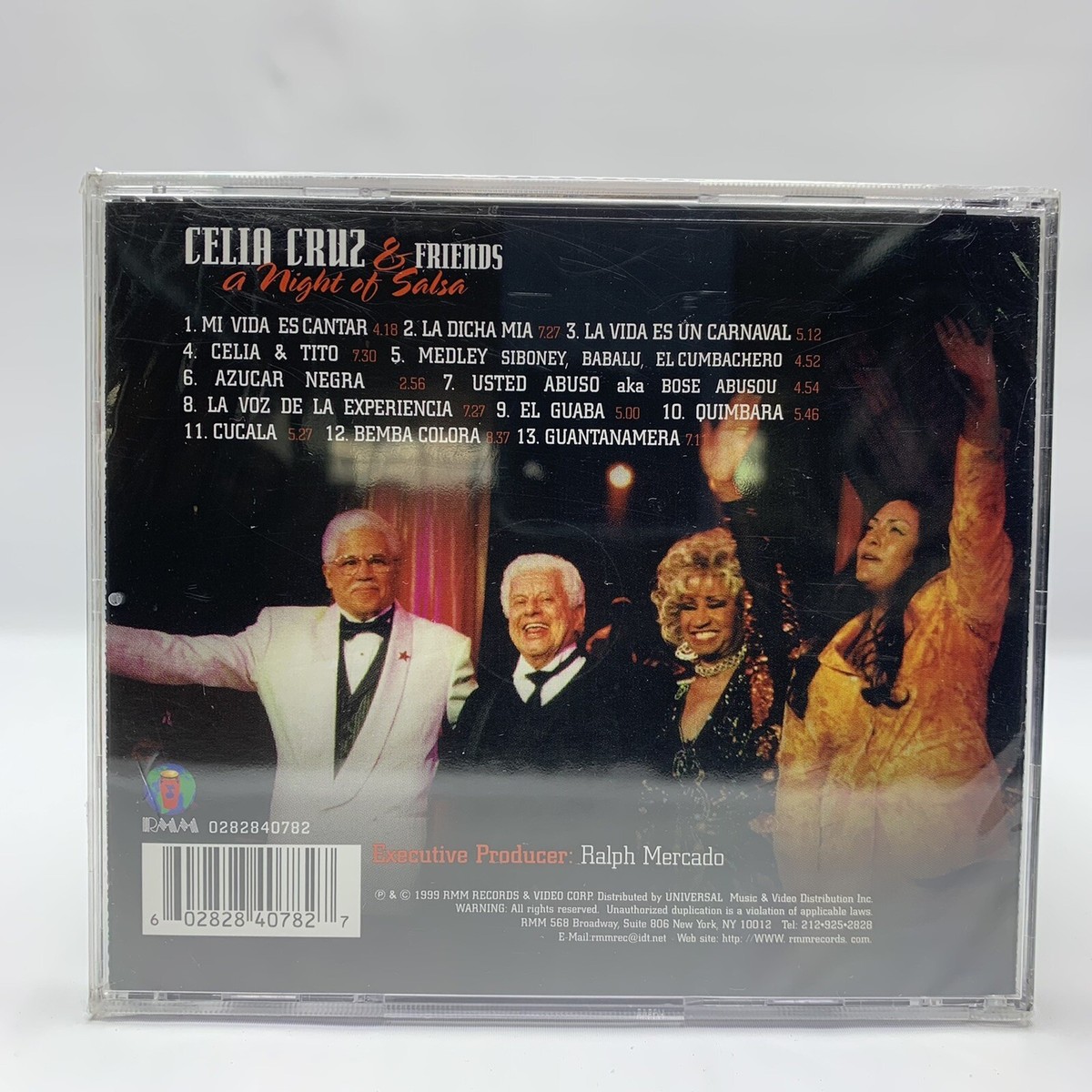 Celia Cruz & Friends CD A Night of Salsa 1999 Tito Puente Rare New