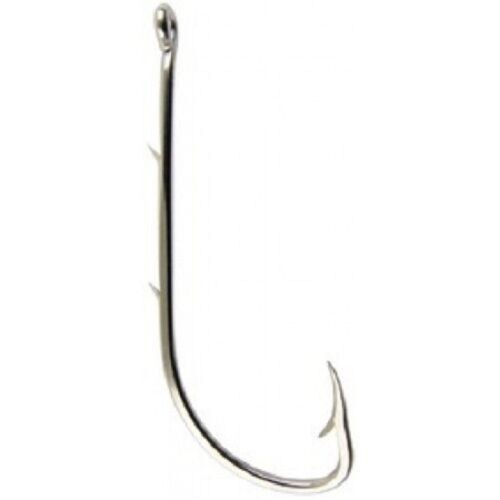 25 LONG SHANK BAITHOLDER FISHING HOOKS NICKEL FINISH eBay