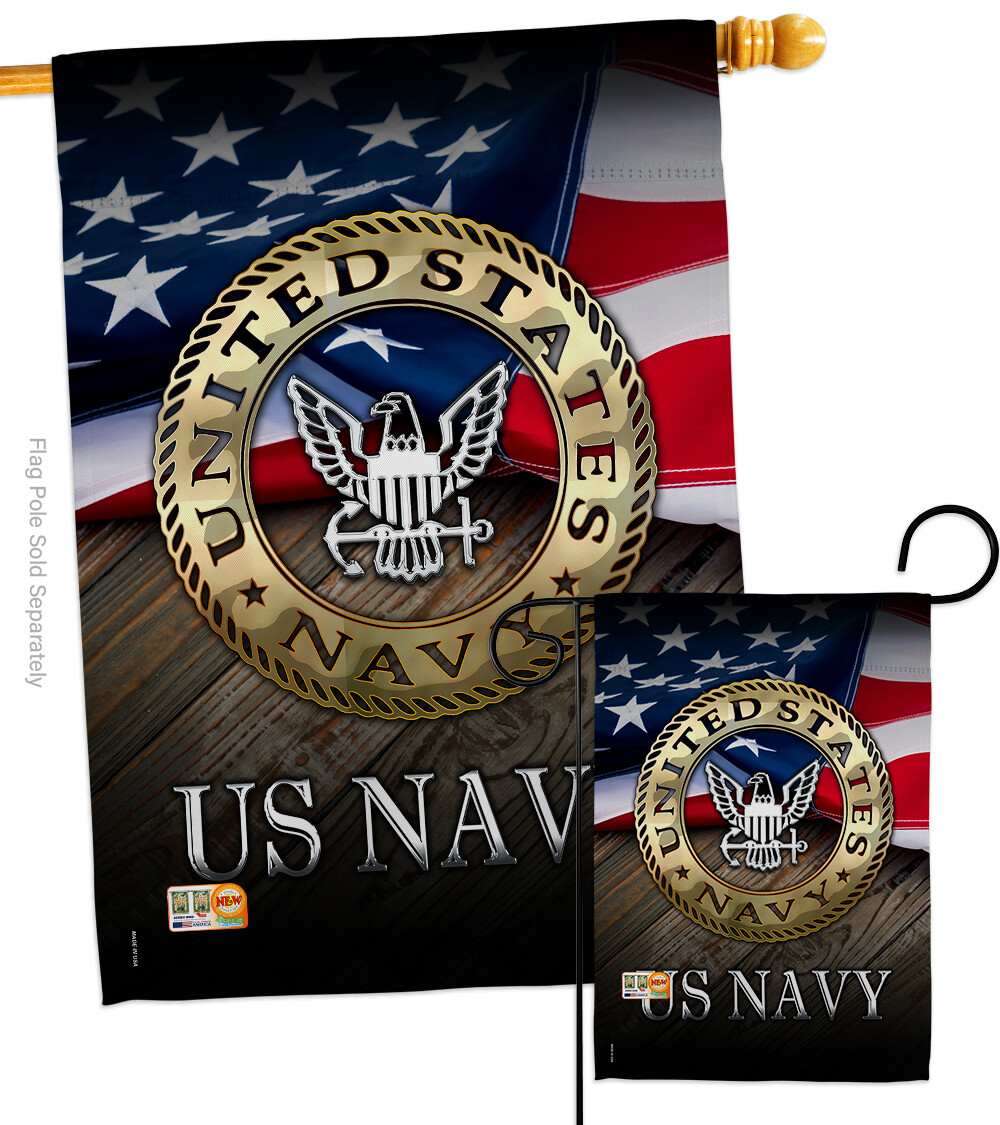 US Navy Garden Flag USN Armed Forces Seabee Armed Forces Military