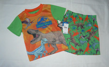 LICENSED JURASSIC WORLD BOY'S TOP SHORTS SLEEP SET SIZE 4 PAJAMAS  38