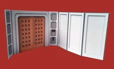 6" Cloud City Hallway Walls w Door 2-Pack Star Wars Black Series Hasbro 1:12 TBS