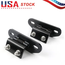 Pair Billet Aluminum Rear Hatch Hinges Black For 1982-1992 Camaro Firebird