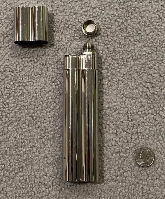 tobacco case steel Stainless Steel 18-8 Cigar Tube Holder Tobacco Humidor Cigar Case Cigar  Flask