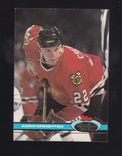 1991-92 Topps Stadium Club Adam Creighton #89 Chicago Blackhawks