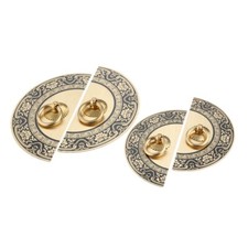 1 Pair Exquisite Cupboard Knob Ring Wardrobe Handle Jewelry Box Pull 2 Color