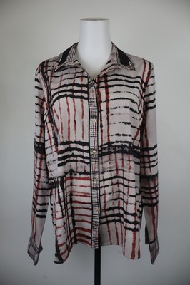 MAX&CO DAMEN BLUSE GR 48 WOMAN SHIRT CASUAL VINTAGE LANGARM POLYESTER