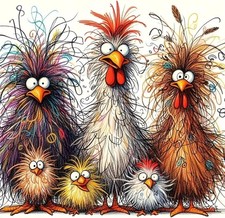 Diamond Painting Kits for Adults, Colorful Chicks 5D Diamond Art Painting for B