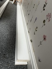 White 95mm mdf skirting board x4
