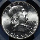 1960  FRANKLIN HALF DOLLAR PCGS MS 64 FULL BELL LINES FULLY STRUCK, LUSTROUS