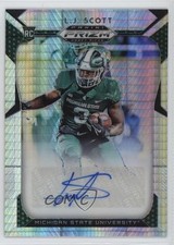2019 Panini Prizm Draft Picks Hyper 64/75 LJ Scott #128 Auto 0n64