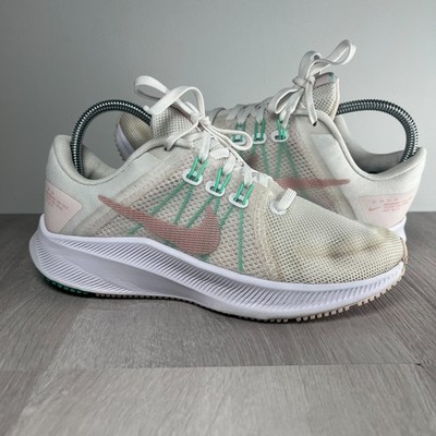 Nike Quest 4 Sneaker Damen Größe UK 3 Weiß Pink DA1106-105 UVP 84,99£