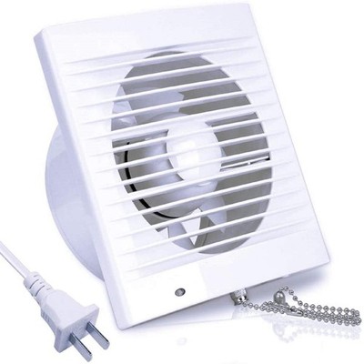 SAILFLO 4 Inch Wall-Mounted Exhaust Fan, 12W Φ4 with Rope Switch, White
