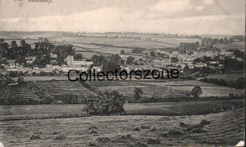 1908 Ramsbury Wiltshire gedruckte Postkarte Chapman & Sohn Serie verschickt