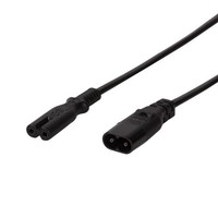 PrzedłUżAcz Kabla ZasilająCego Logilink CP129 IEC C8 > C7 Czarny 2M Logilink