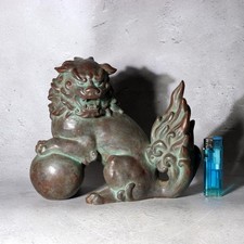 Vintage japanische Bronzeguss Shishi Löwe St...